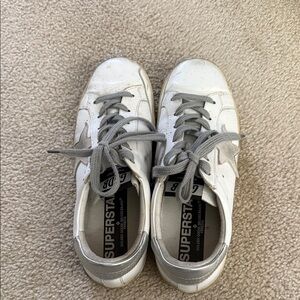 Golden Goose White and Silver Women's Shoes